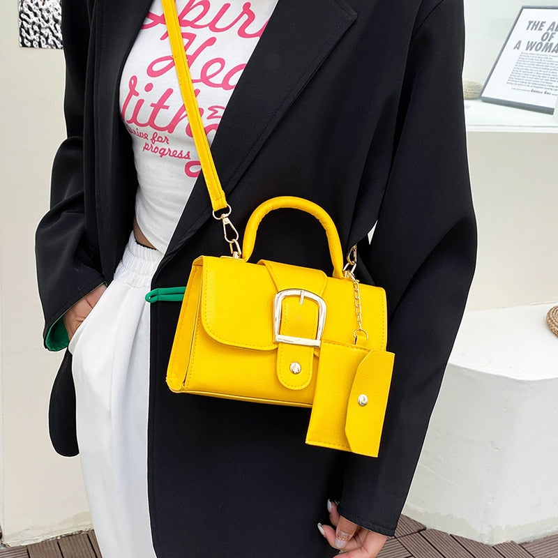 BruceBag I Handtasche mit Schnalle für Frauen